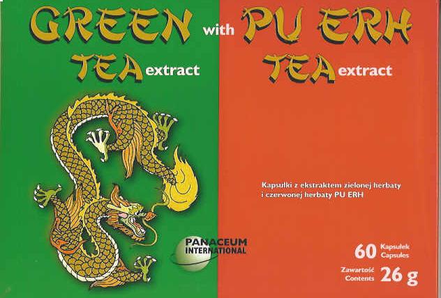 Ekstrakt zielonej herbaty i czerwonej herbaty PU ERH